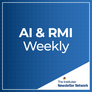 Know AI & RMI Newsletter Logo with White Font on a Blue Background